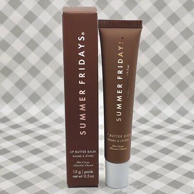 Summer Fridays HOT COCOA Lip Butter Balm 0.5oz/15g Ltd Ed   NEW IN BOX   