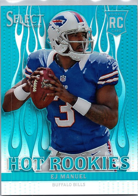 2013 Panini Select EJ MANUEL WHITE RC HOT ROOKIES INSERT PRIZM #4 BILLS 1/25