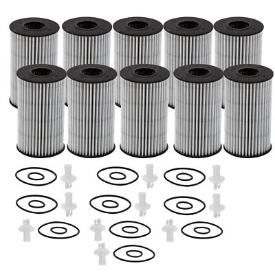 Wix XP Set of 10 Engine Motor Oil Filters For Lexus Toyota StdAsp Automatic CVT