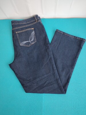 Gloria Vanderbilt Women's Straight Leg Stretch Jeans High Rise