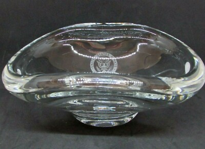 Vintage US SENATE Glass Center Piece Bowl, Thick & Heavy, Nice!