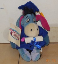 Vintage Disney Store Winnie The Pooh 6" Eeyore beanie plush stuffed toy Rare 6
