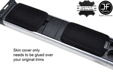 Schwarz Naht Echt Wildleder 2X Armlehne Bez�ge F�r Mazda RX8 2003-2012 Ma� Neu