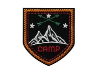 BüGelbild Applikation AufnäHer Patch Flicken Wappen Outdoor Camp 5,0 X 5,5 Cm