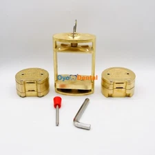 Dental Lab Denture Flask Press Kit Upper /Lower Brass Flask Dental Laboratory 