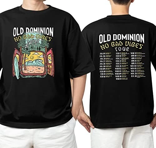 Old Dominion 2023 Tour Shirt Old Dominion No Bad Vibes Tour Shirt
