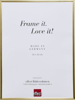 Effect Kunststoffrahmen Art gold 18x32 cm Antireflexglas