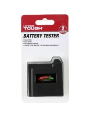 HYPER TOUGH Compact Battery Tester for  AA, AAA, C, D, 9V, 1.5V,
