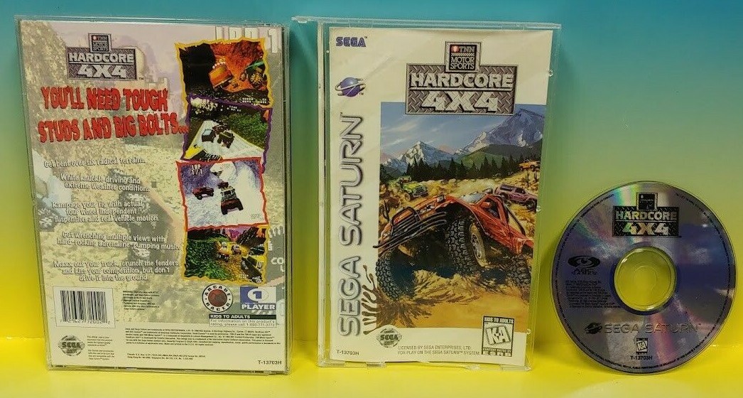 TNN Motorsports HardCore 4x4 Sega Saturn Game Working Tested