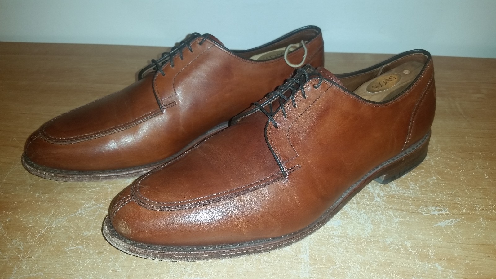 Chili Brown Calfskin ALLEN EDMONDS LaSalle Split Toe Blutcher Dress Shoes Sz-11D Scarpe classiche da uomo Chili Brown Calfskin ALLEN EDMONDS LaSalle Split Toe Blutcher Dress Shoes Sz-11D Scarpe classiche da uomo