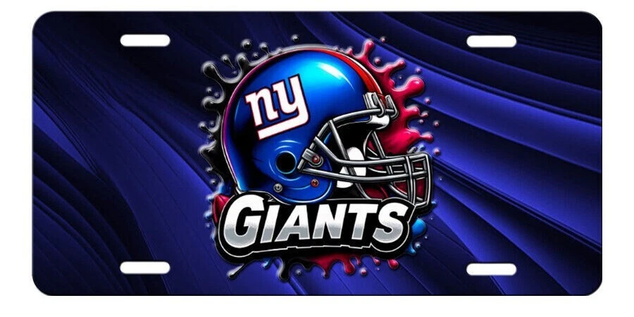 New York Giants Cool Colorful Aluminum License Tag Plate NEW - Picture 1 of 5