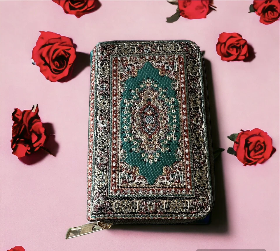 Turkish Women’s Purse Slim Zipper Design with Card Holder Coin Pocket Purse - Image 4 of 4