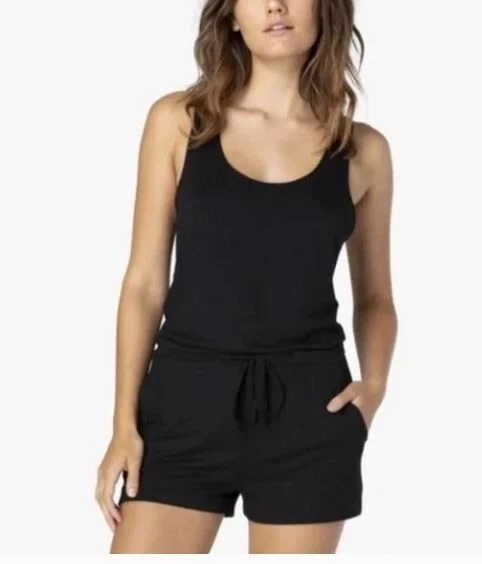 Beyond Yoga Womens Size Large Black Sleeveless V Neck Farrah