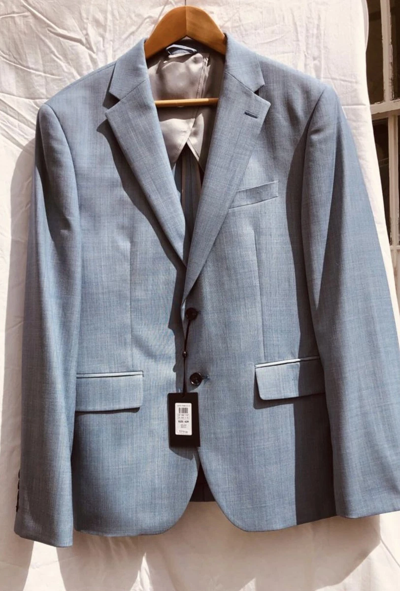 dkny summer blue suit