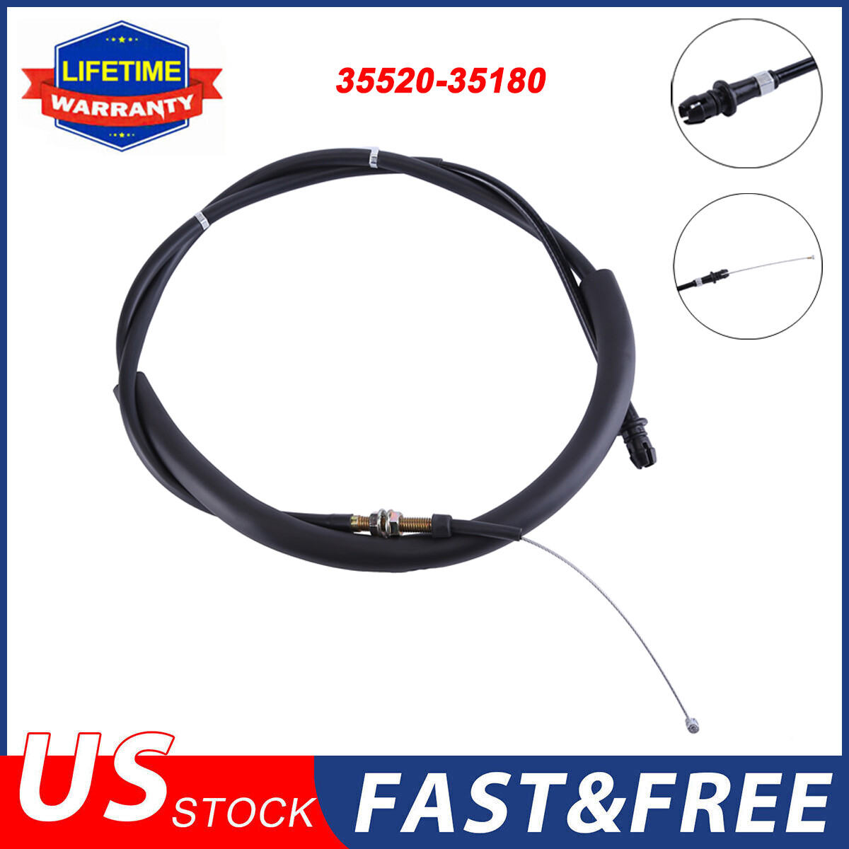 1995-2004 Tacoma 2.4L Auto Trans Kick Down Throttle Cable 35520-35180 US