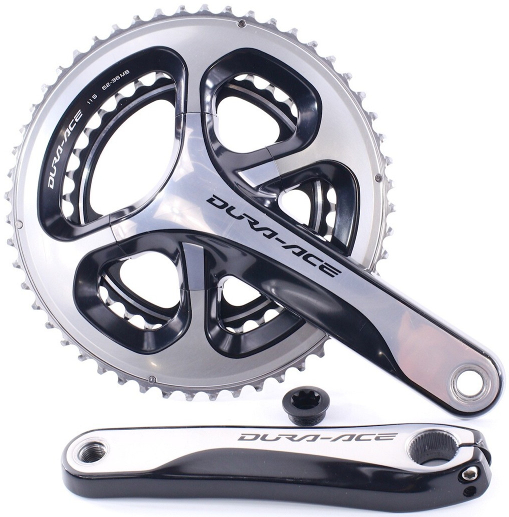パーツ SHIMANO DURA-ACE FC-R9000 52-38 shimano dura-ace fc-9000 170 52-38SHIMANO DURA ACE 9000 CRANKSET