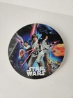 <!--F#f_0-->Vintage STAR WARS Wall Clock 9 In Skywalker Hans Solo Vader R2D2 Needs Repair <!--F/-->
