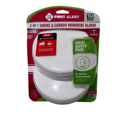 New First Alert 1048447 Smoke and Carbon Monoxide Detector Battery New