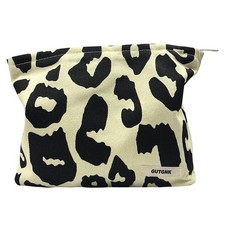 GUTGNK Women's Cosmetic Bag - Foreign Style Rice Leopard Print, Travel Cosmet...