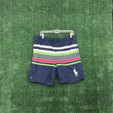 Polo Ralph Lauren Multicolor Swim Trunks Shorts Boys XL 18-20 Big Pony Lined
