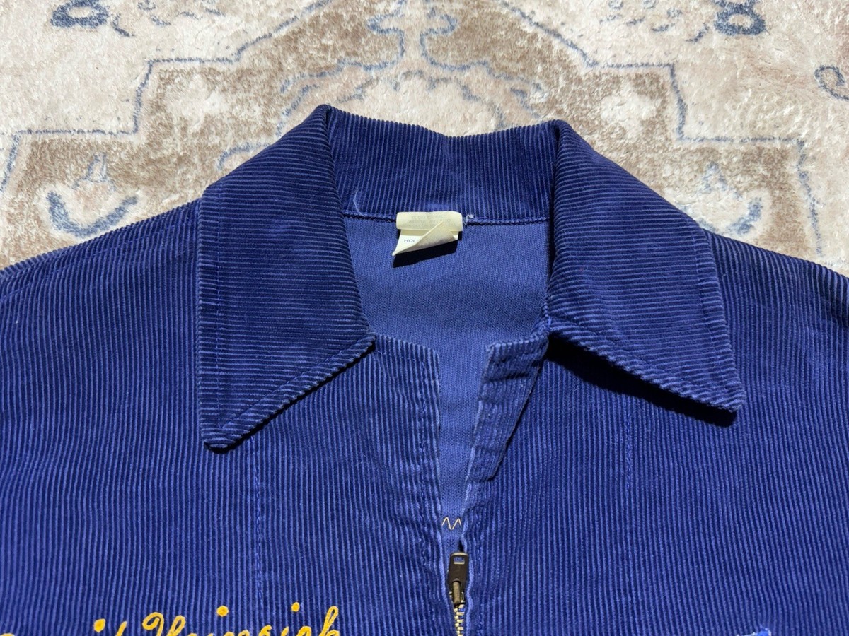 Vintage 50s 60s FFA Jacket Chain Stitch Corduroy Talon Zipper