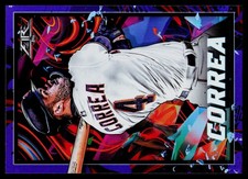2022 Topps Fire #70 Carlos Correa Purple /99