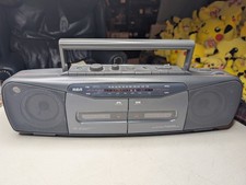 Vintage RCA RP-7768A AM/FM Stereo Radio Dual Cassette Boom Box Tested Working