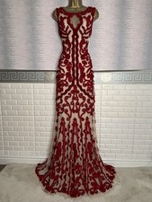 ✨ PHASE EIGHT Collection 8 'Mayfair' Tapework Maxi Evening Party Dress - Size 16