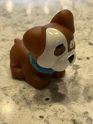 2016 Little People Boxer Brown White Puppy Dog Animal Figure Fisher Price
