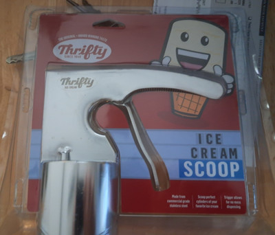 Thrifty Old Time Ice Cream Scooper Original 304 Stainless Steel Scoop HD