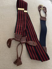 Men s Preppy Red/Navy Suspenders