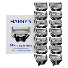 Harry's Razor Blades for Men 14 Count Unscented 5-Blade Refills Pack of 1
