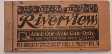 Chicago’s Riverview Park 1922 Season Admission Ticket