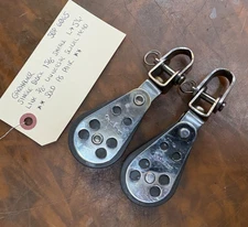 GARHAUER SINGLE BLOCK 1 5/8" SHEAVE L 5 1/4" LINE 3/8" UNIVERSAL, SOLD AS PAIR!!