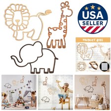 Whimsical Safari Animal Nursery Decor - Lion, Elephant, Giraffe Set