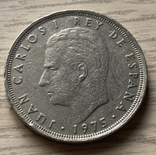 Spain 25 Pesetas 1975 (78 inside star)