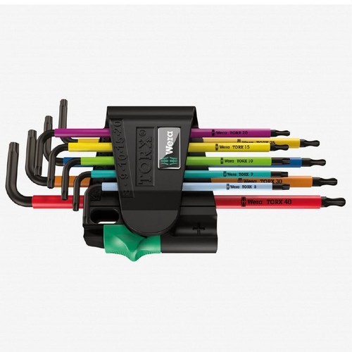 Wera Multicolor Ball End Torx + Security Torx L-Key Clip Set 5073599001