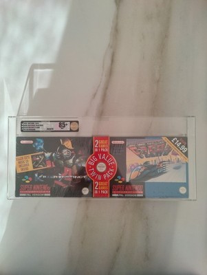 Killer Instinct F-Zero Big Value Twin Pack Super Nintendo SNES VGA 85+ WATA CGC
