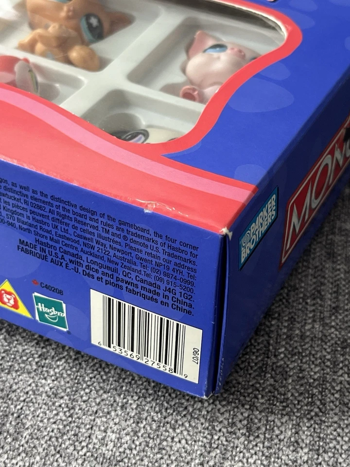 Monopoly Littlest Pet Shop LPS Board Game 2007 6 Pets (2 Replacements) Complete - Image 4 of 4