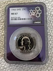 1966 SMS 25c Washington Quarter Coin MS67 NGC