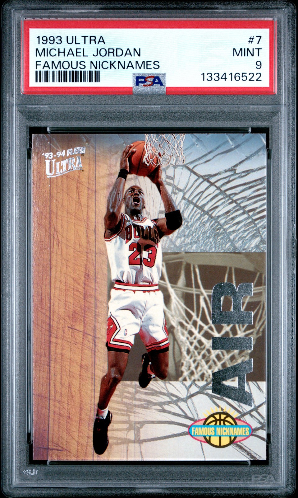 1993 ULTRA FAMOUS NICKNAMES #7 MICHAEL JORDAN PSA 9