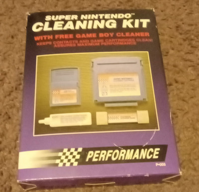 Performance Nintendo SNES Cleaning Kit Purple P-005 w/ Game Boy Cleaner