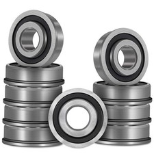 10 Pack Flanged Ball Bearing ID 1/2" x OD 1-3/8" Pre LubricatedStable Perform...