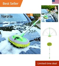 Car Wash Brush Chenille Mop Extendable Telescopic Pole Microfiber Cleaning Tool