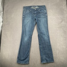 American Eagle True Boot Jeans Womens 8 Medium Wash Low Rise Y2K Bootcut Denim