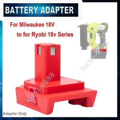 Battery Adapter For Ryobi 18V ONE+ Power Tools to fits Milwaukee 18V m18 Battery