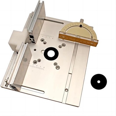 KETIPED Aluminium Router Table Insert Plate,Woodworking Benches Router Flip Plat