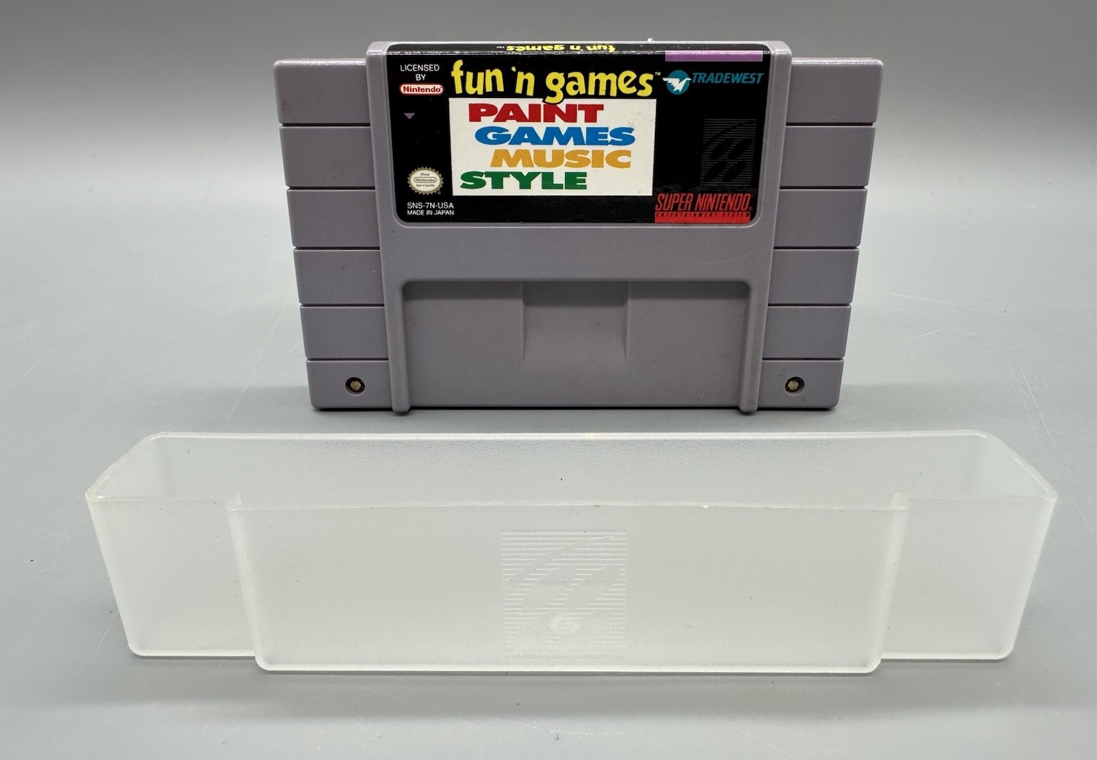 Fun 'n Games (Super Nintendo, 1994) SNES Authentic Game Cartridge