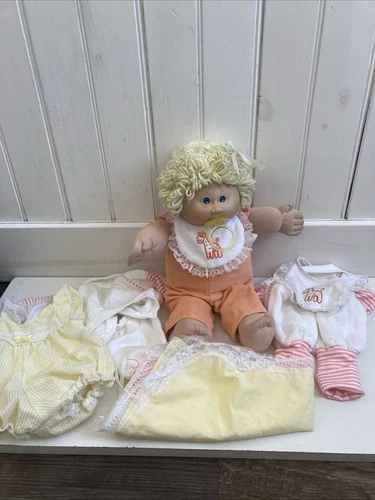 vintage cabbage patch doll lot clothes lot And Doll