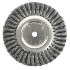 Weiler 90783 Twist Wire Wheel Wire Brush, Arbor, 8"